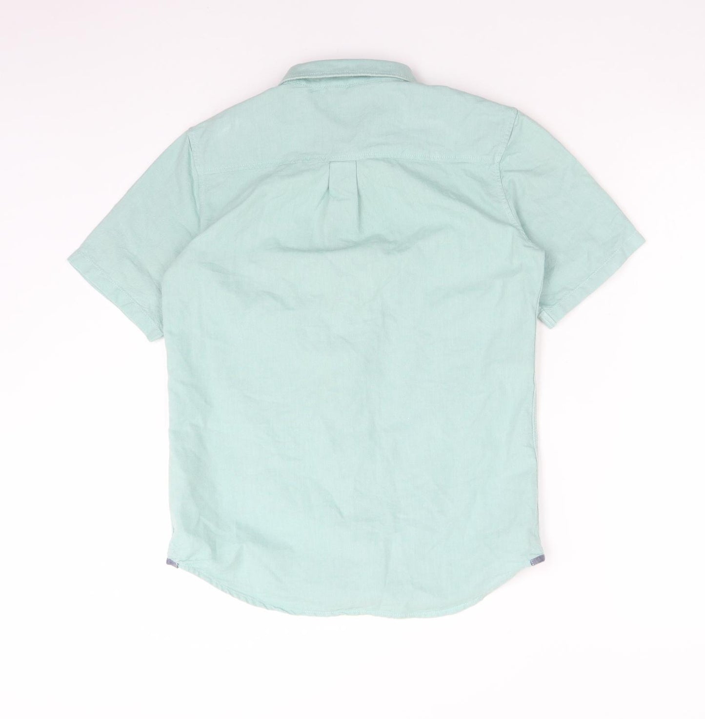VANS Mens Green  Cotton  Button-Up Size L Collared