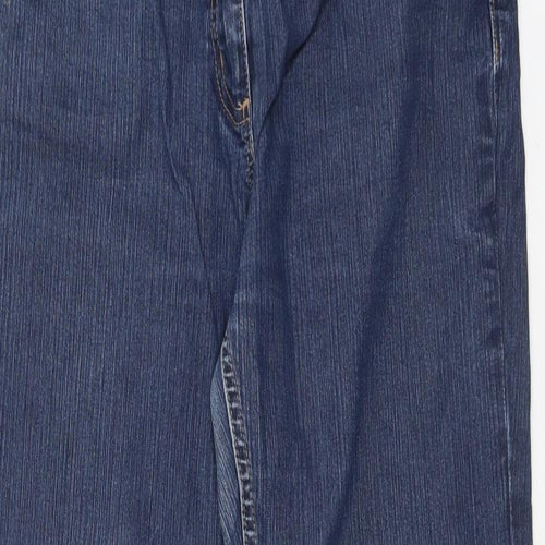River Island Womens Blue  Cotton Snow Pants Trousers Size 14 L27 in Regular