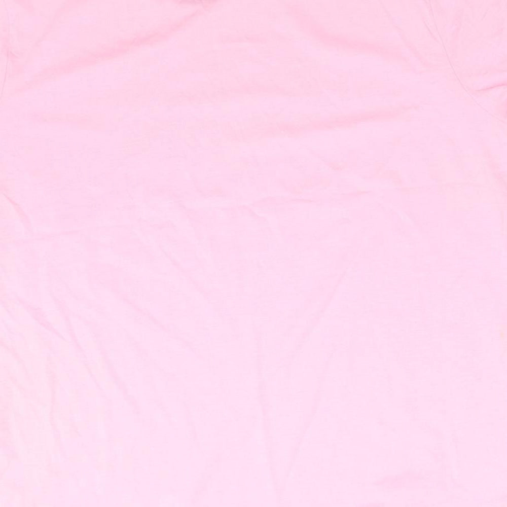 George Womens Pink  Cotton Basic T-Shirt Size 16 Crew Neck