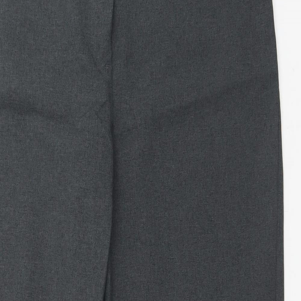 George Womens Grey  Polyester Dress Pants Trousers Size 12 L26 in Regular