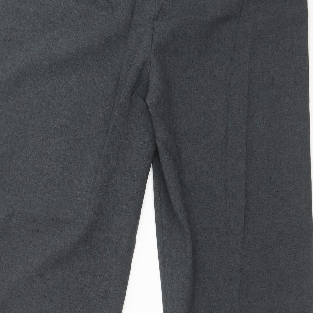 George Womens Grey  Polyester Dress Pants Trousers Size 12 L26 in Regular