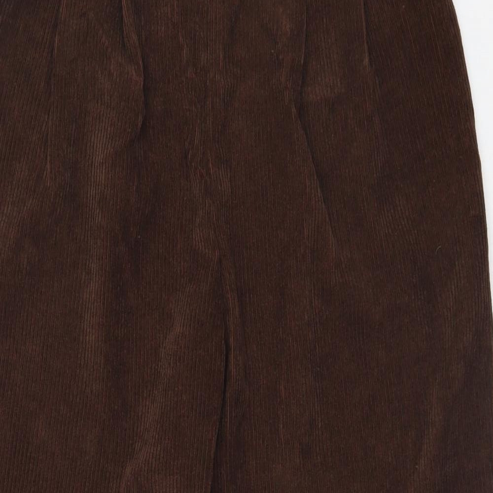 SheIn Womens Brown  Polyester Capri Trousers Size M L26 in Regular