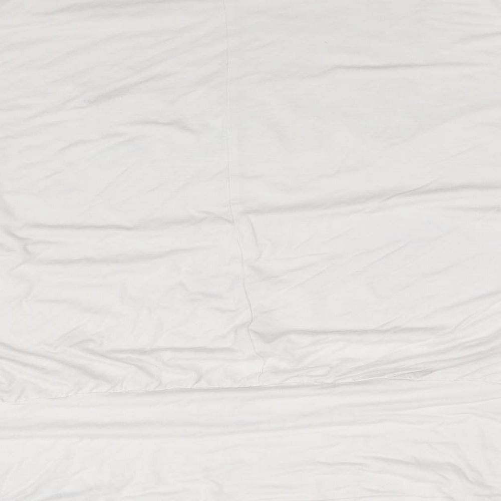 Star Womens White  Viscose Basic T-Shirt Size 16 Round Neck - STAR BY JULIEN MACDONALD