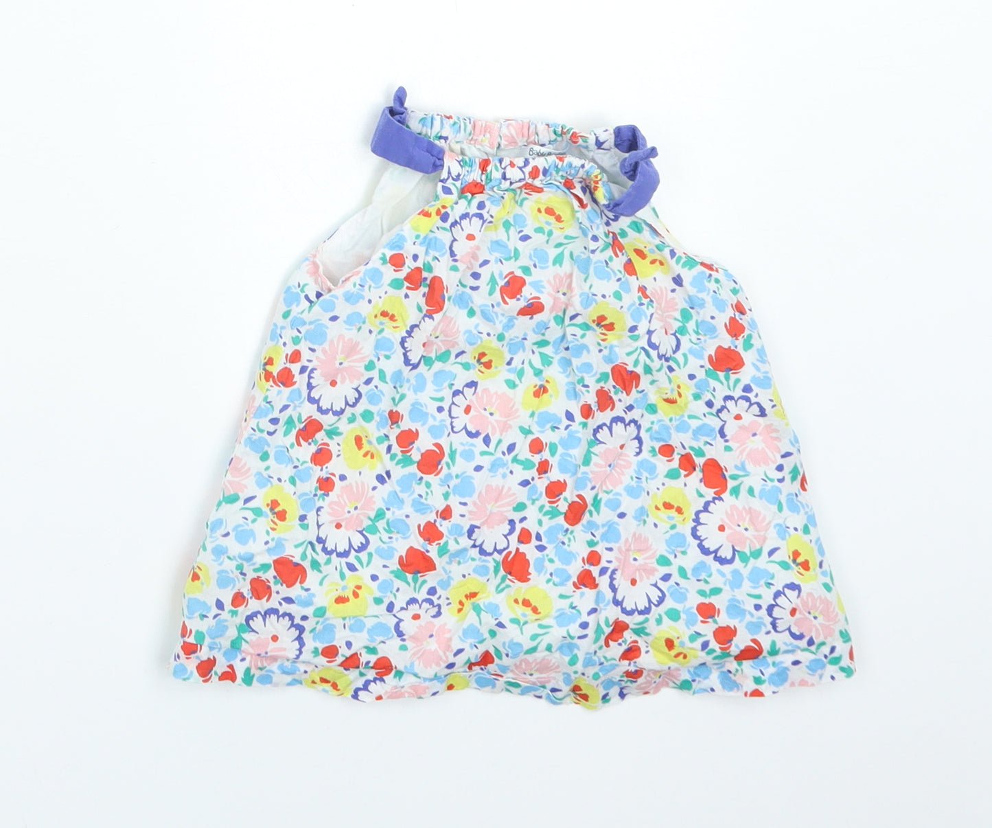 Baby Boden Girls Multicoloured Floral Cotton Basic T-Shirt Size 3-6 Months