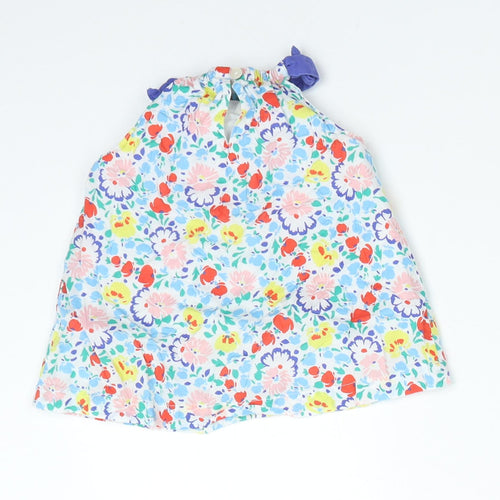 Baby Boden Girls Multicoloured Floral Cotton Basic T-Shirt Size 3-6 Months