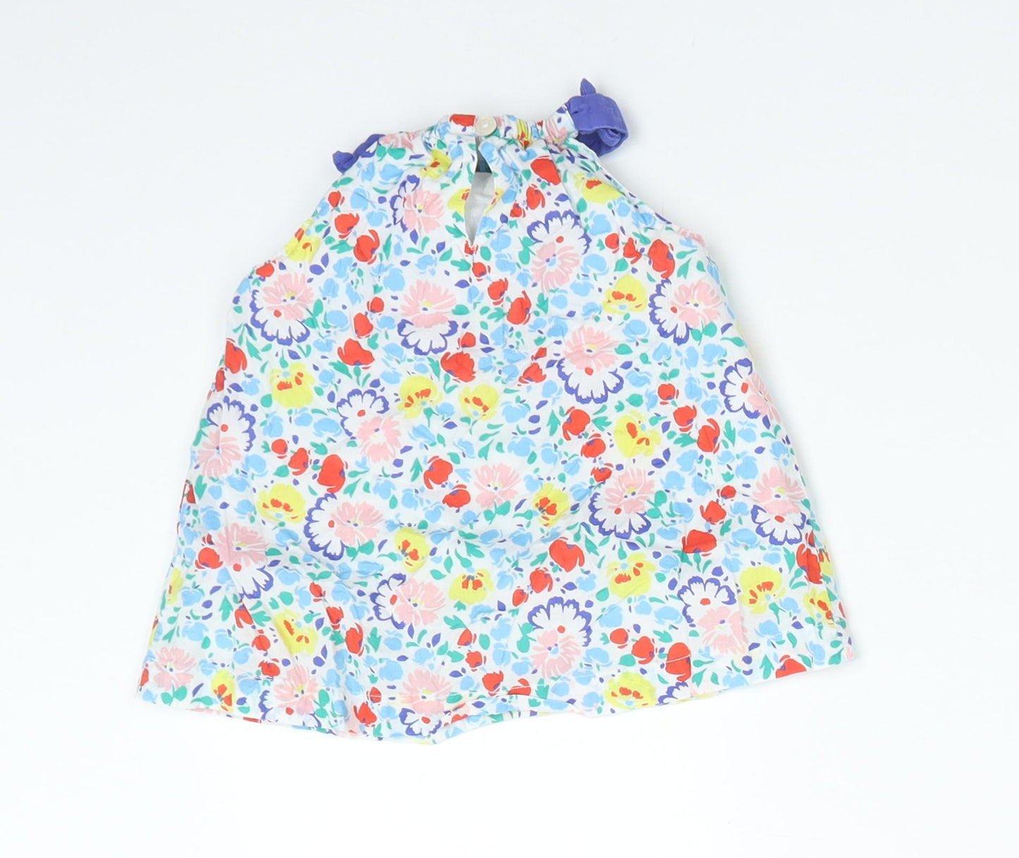 Baby Boden Girls Multicoloured Floral Cotton Basic T-Shirt Size 3-6 Months