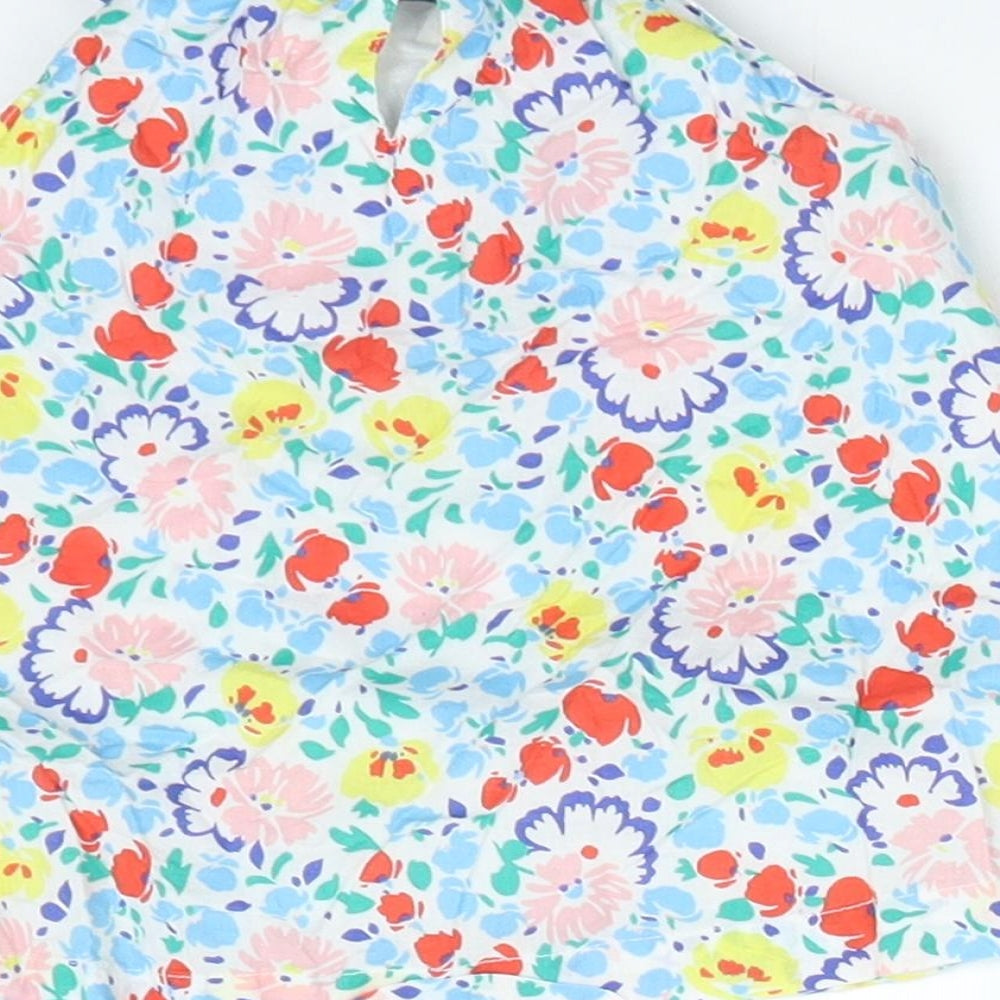 Baby Boden Girls Multicoloured Floral Cotton Basic T-Shirt Size 3-6 Months
