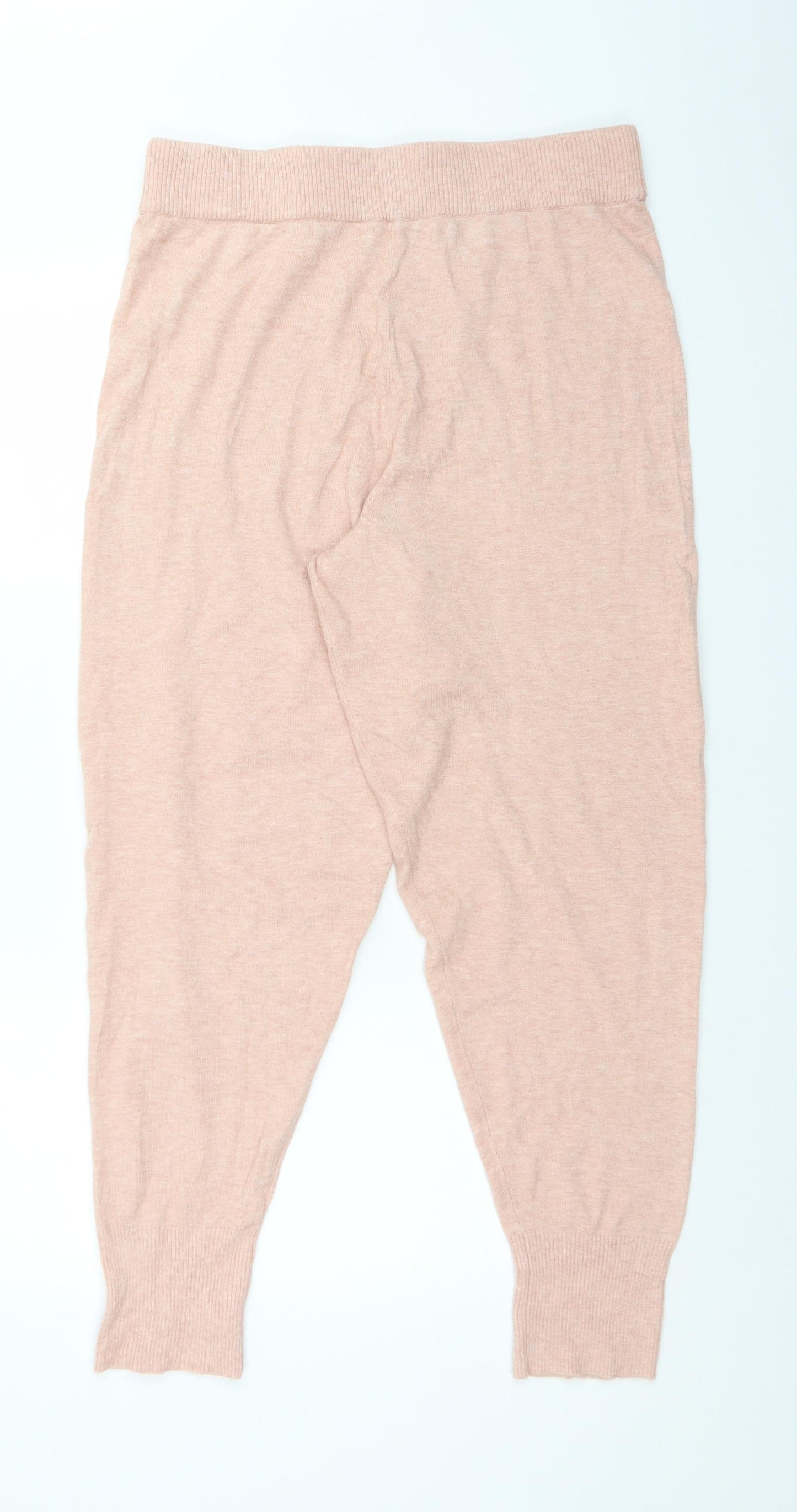 George Womens Pink Solid Viscose  Pyjama Pants Size L