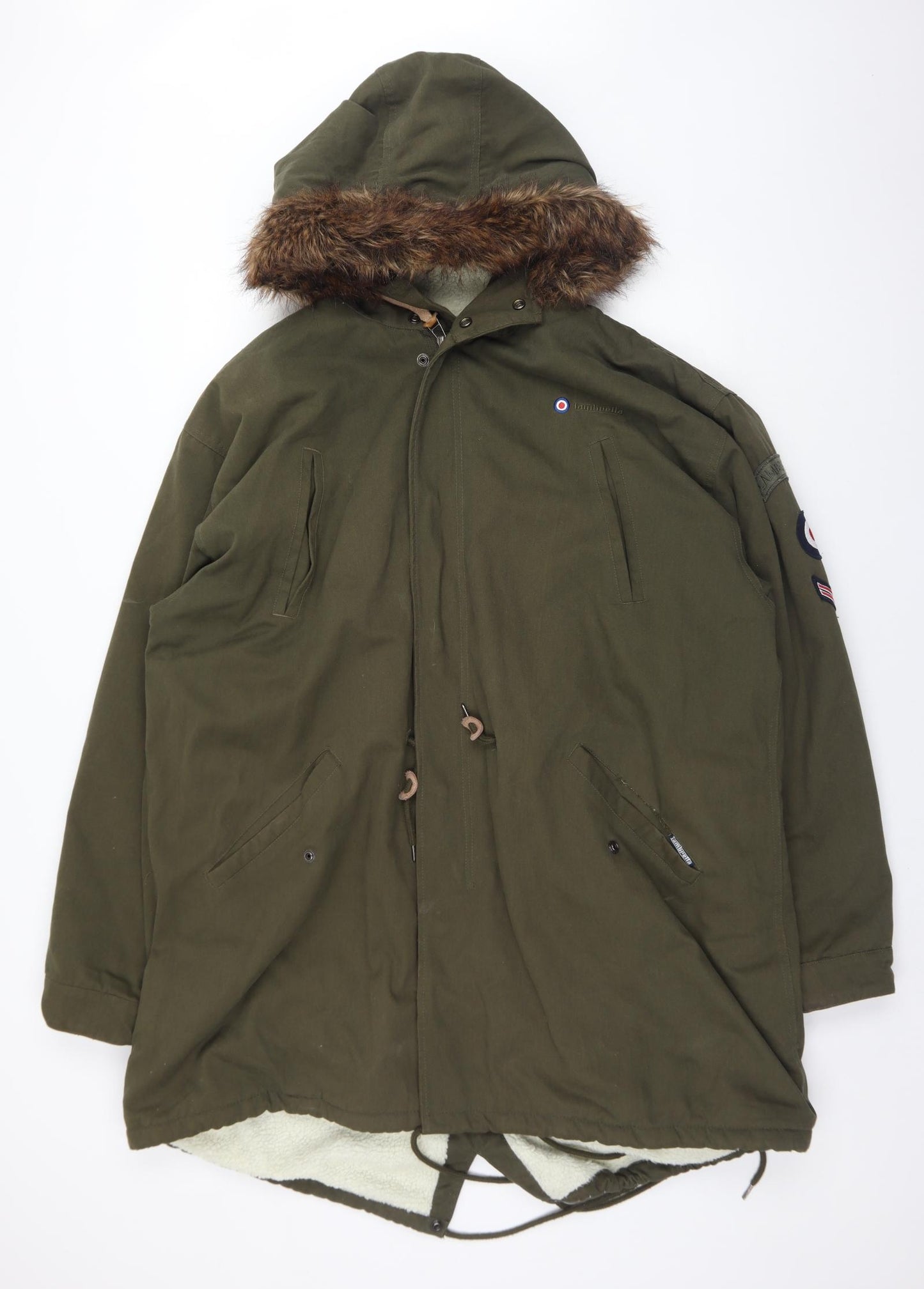 Lambretta Mens Green   Parka Coat Size 4XL