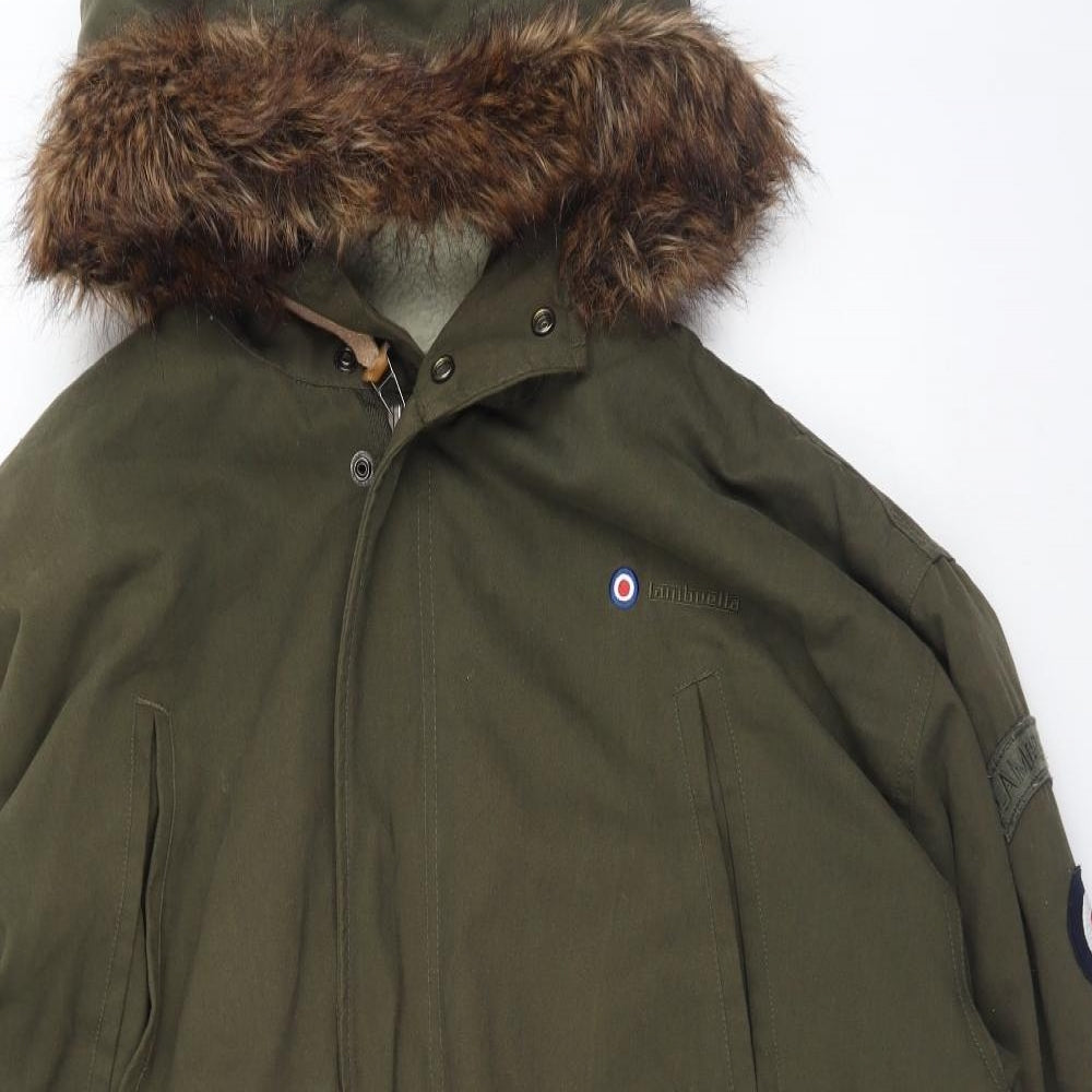 Lambretta Mens Green   Parka Coat Size 4XL