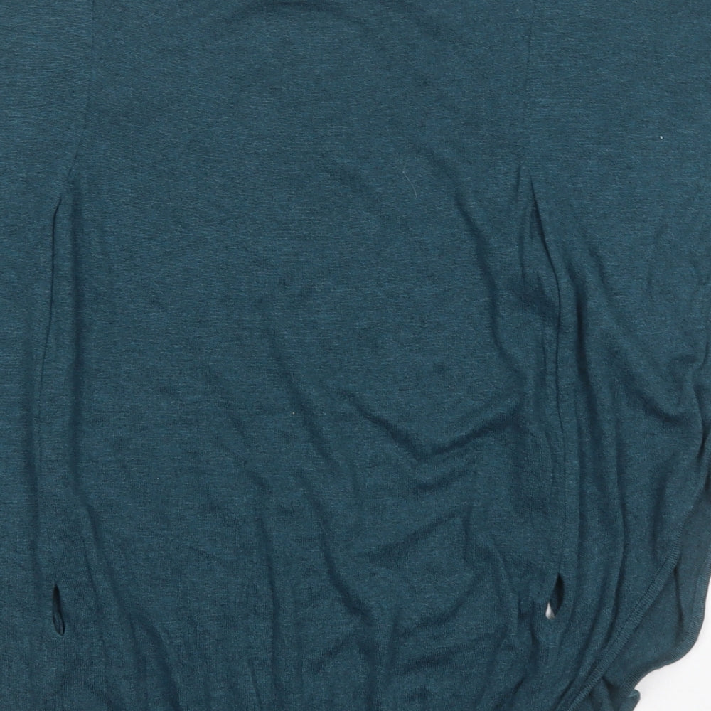 River Island Womens Blue Round Neck  Viscose Pullover Jumper Size 10