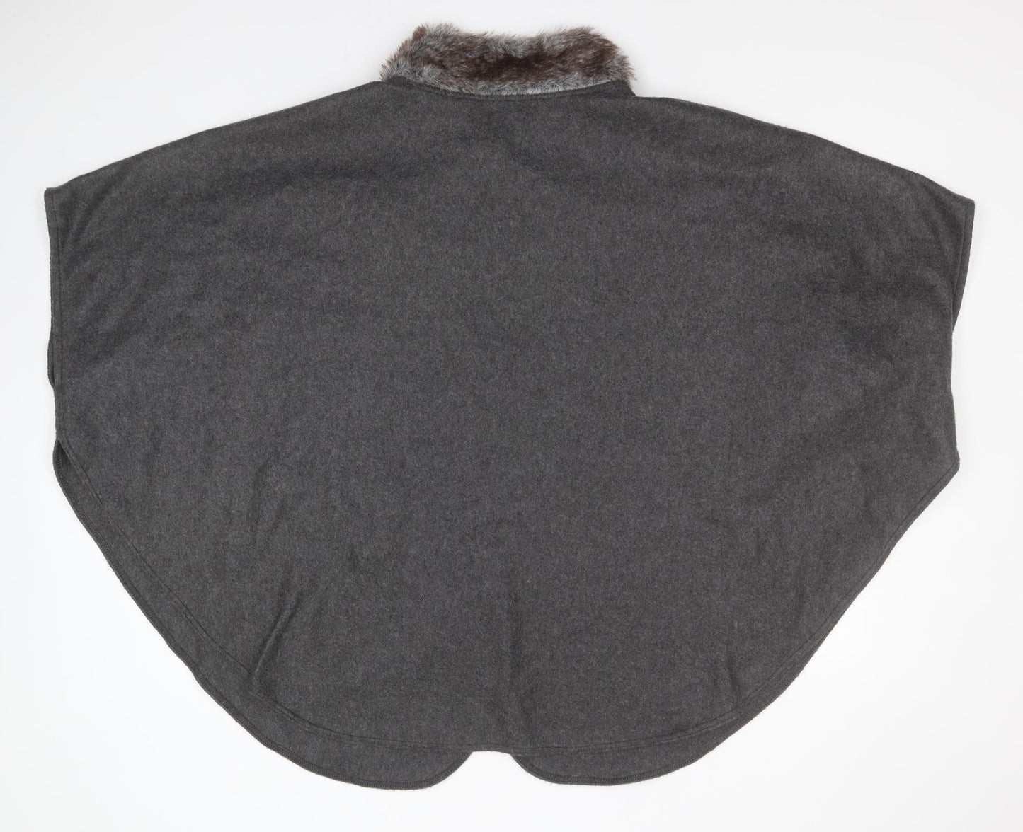 Preworn Womens Grey   Overcoat Poncho