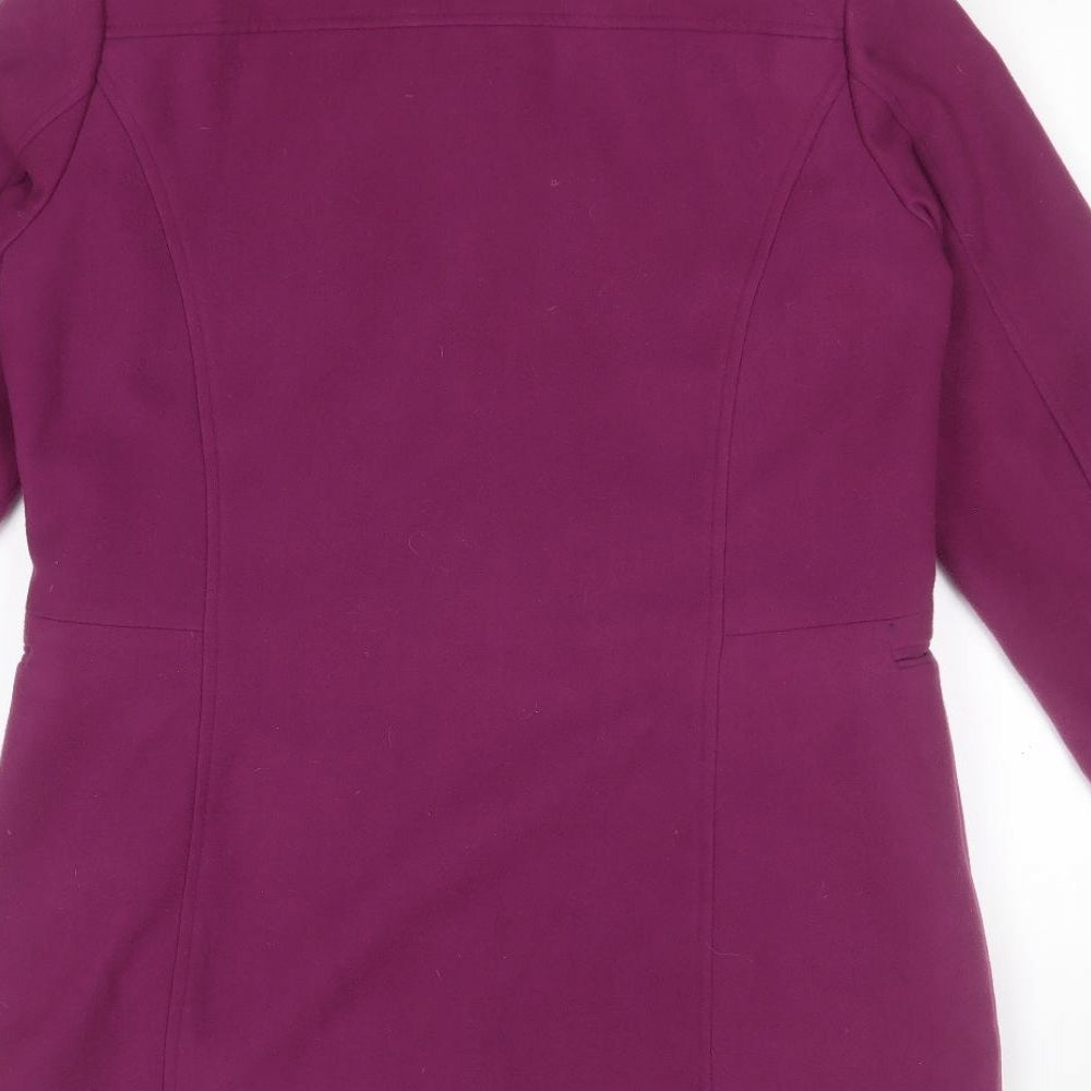 Simply Be Womens Pink   Overcoat Coat Size 14