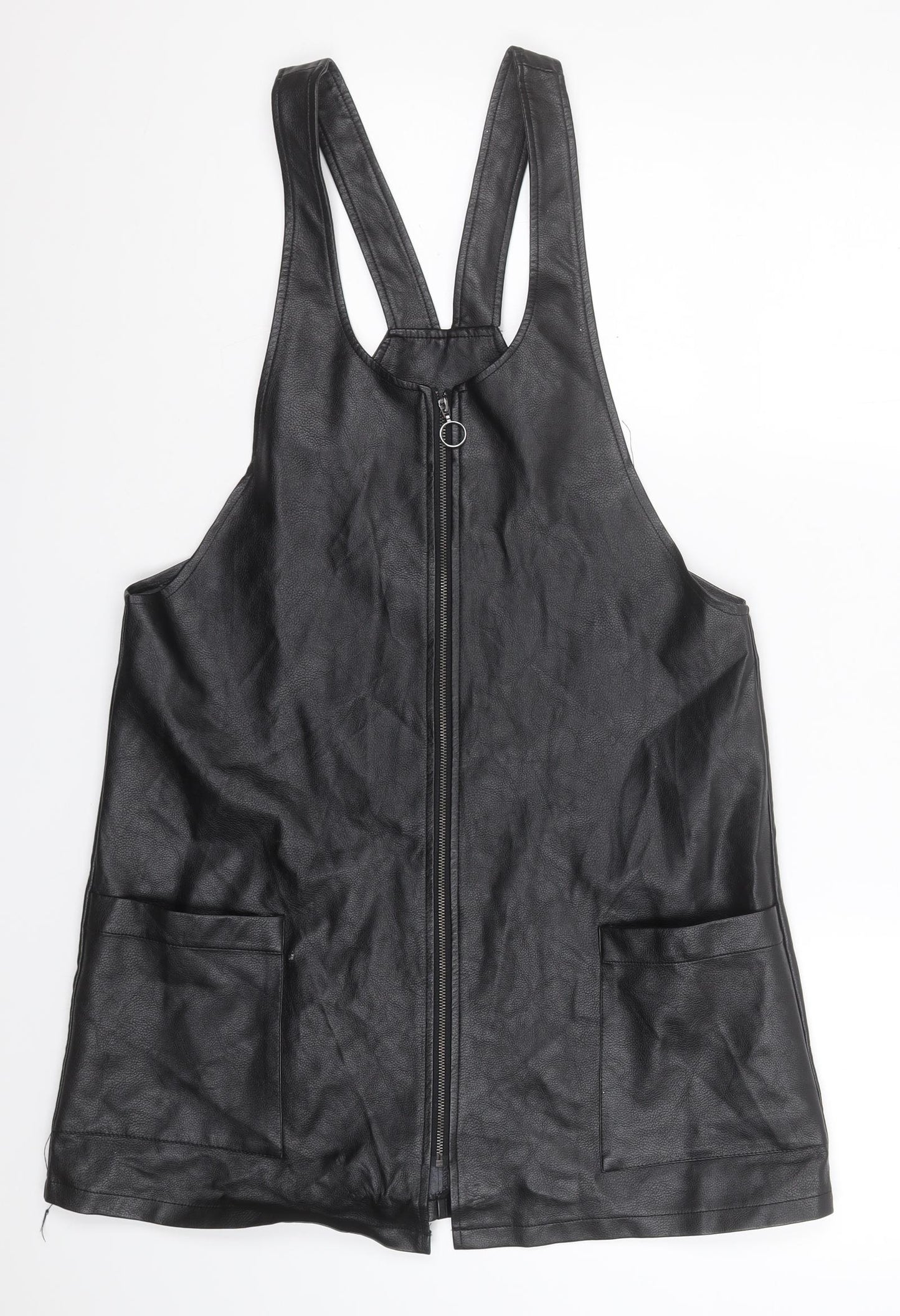Atmosphere Womens Black  Polyurethane Basic Tank Size 12 Round Neck