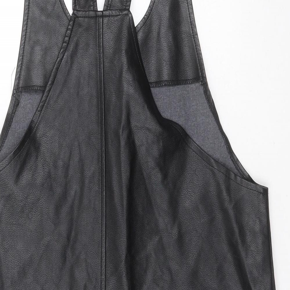 Atmosphere Womens Black  Polyurethane Basic Tank Size 12 Round Neck