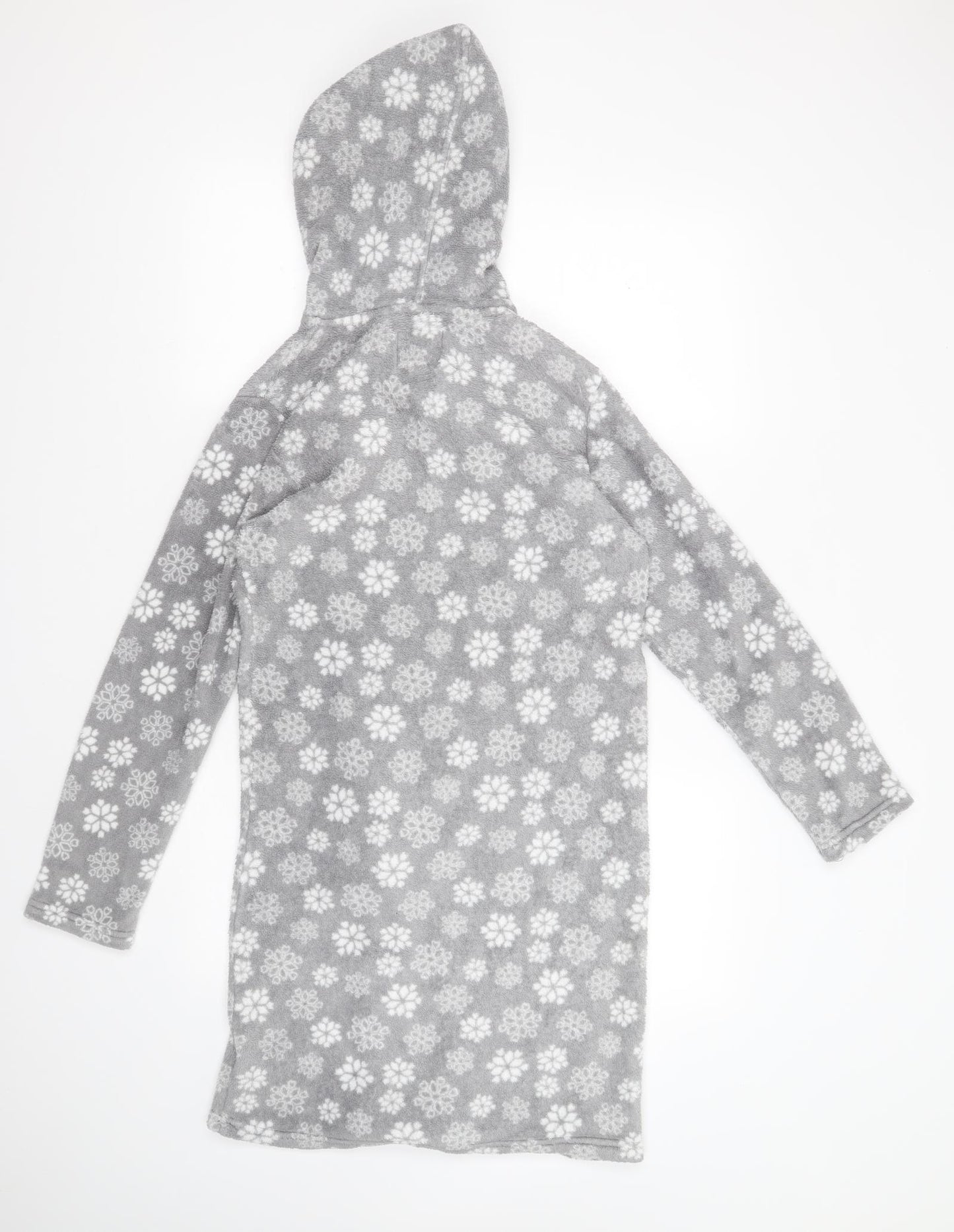 Primark Womens Grey Geometric Polyester Top Lounge Set Size 6
