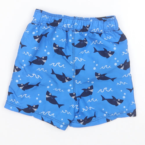 Matalan Boys Blue Animal Print Polyester Cropped Leggings Size 12-18 Months   - Sharks