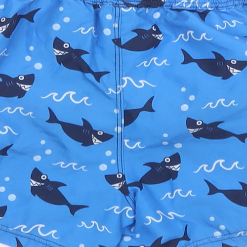 Matalan Boys Blue Animal Print Polyester Cropped Leggings Size 12-18 Months   - Sharks