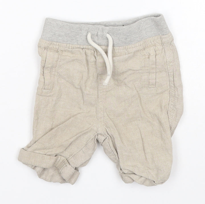 Primark Baby Brown Linen Track Pants Leggings Size 12-18 Months