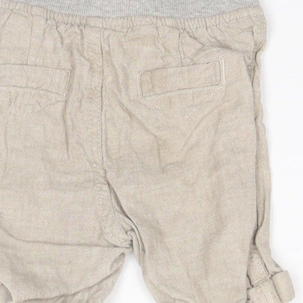 Primark Baby Brown  Linen Track Pants Leggings Size 12-18 Months
