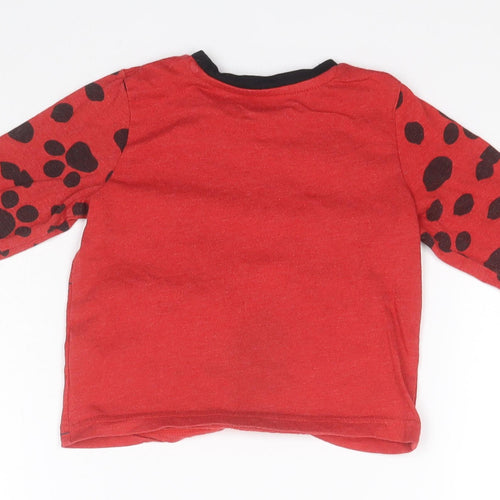 Paw Petrol Boys Red  Camel Pullover Jumper Size 12-18 Months   - Marshall