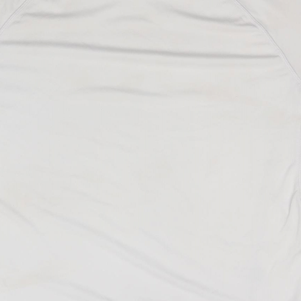Karrimor Mens White  Polyester Basic T-Shirt Size M Round Neck