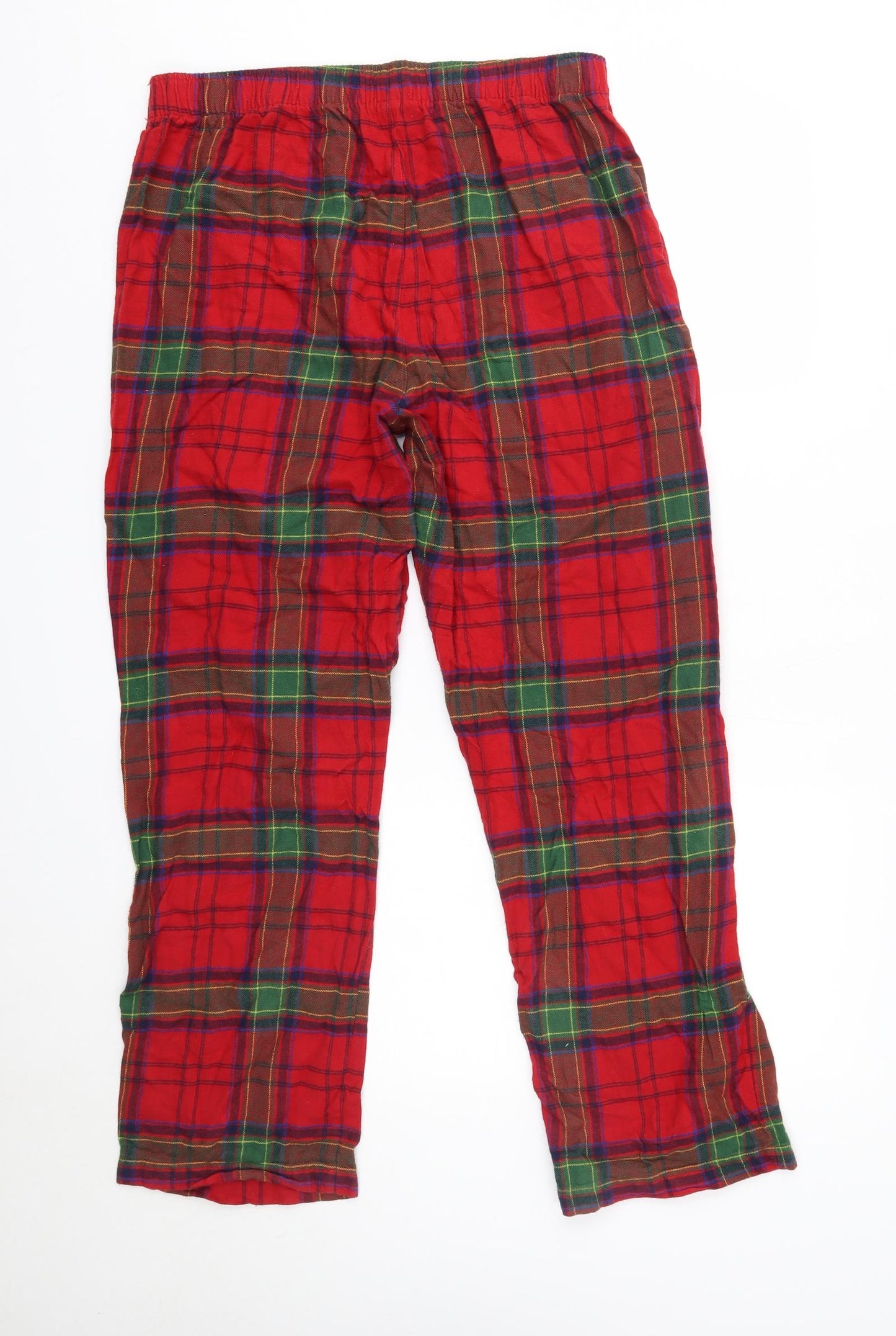 George Mens Red Check 100% Cotton  Pyjama Pants Size L