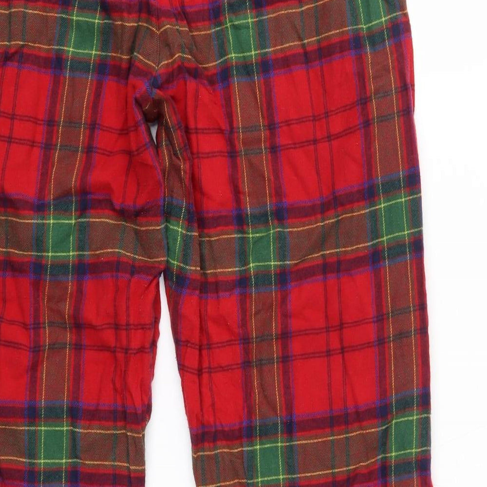 George Mens Red Check 100% Cotton  Pyjama Pants Size L