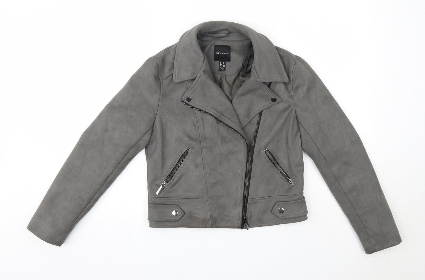 New Look Womens Grey   Jacket Coat Size 10