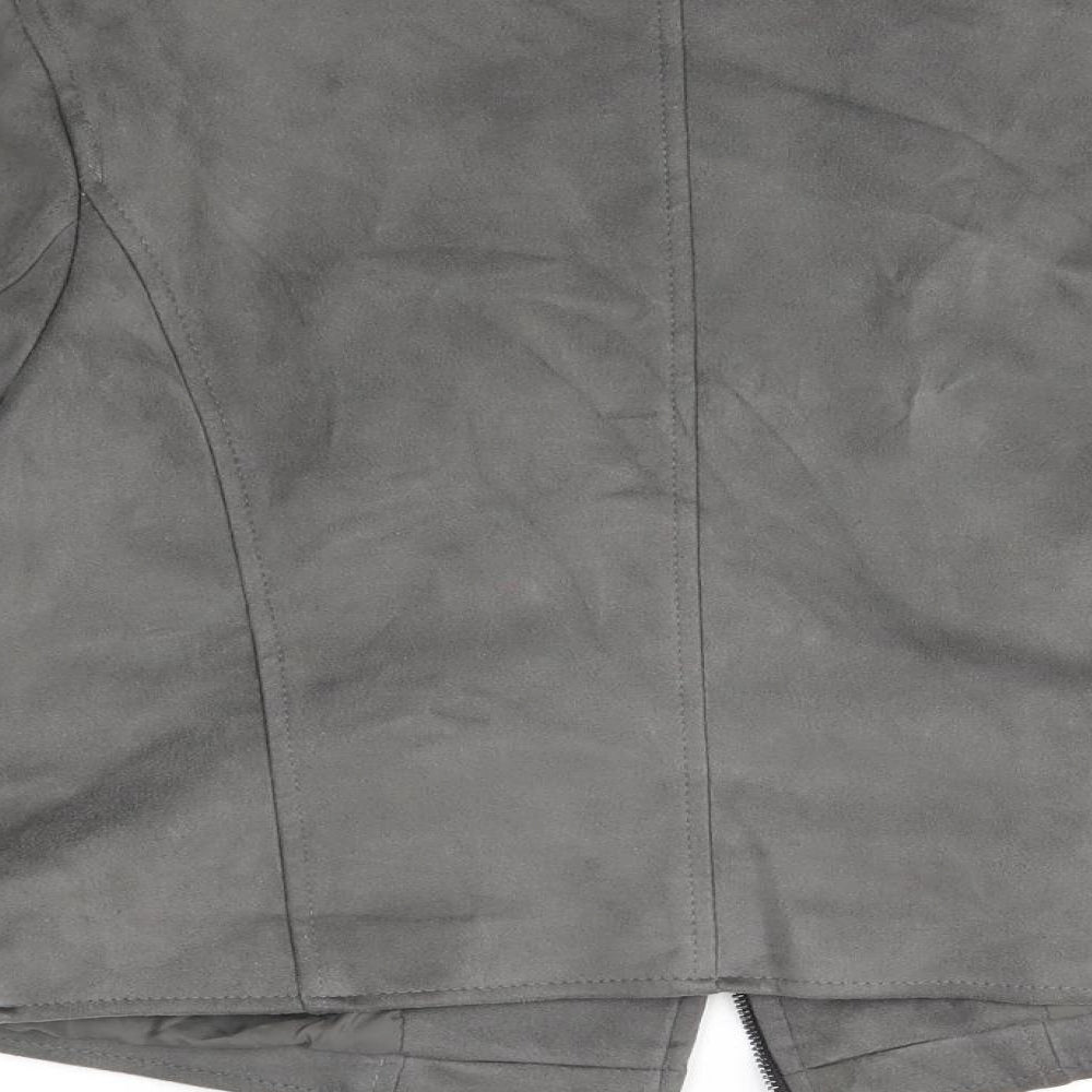 New Look Womens Grey   Jacket Coat Size 10