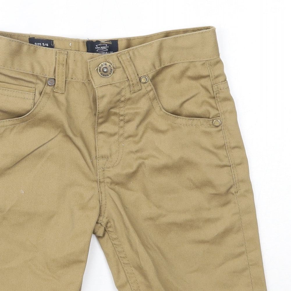 Blue Inc Boys Brown  Cotton Cargo Trousers Size 5-6 Years  Regular