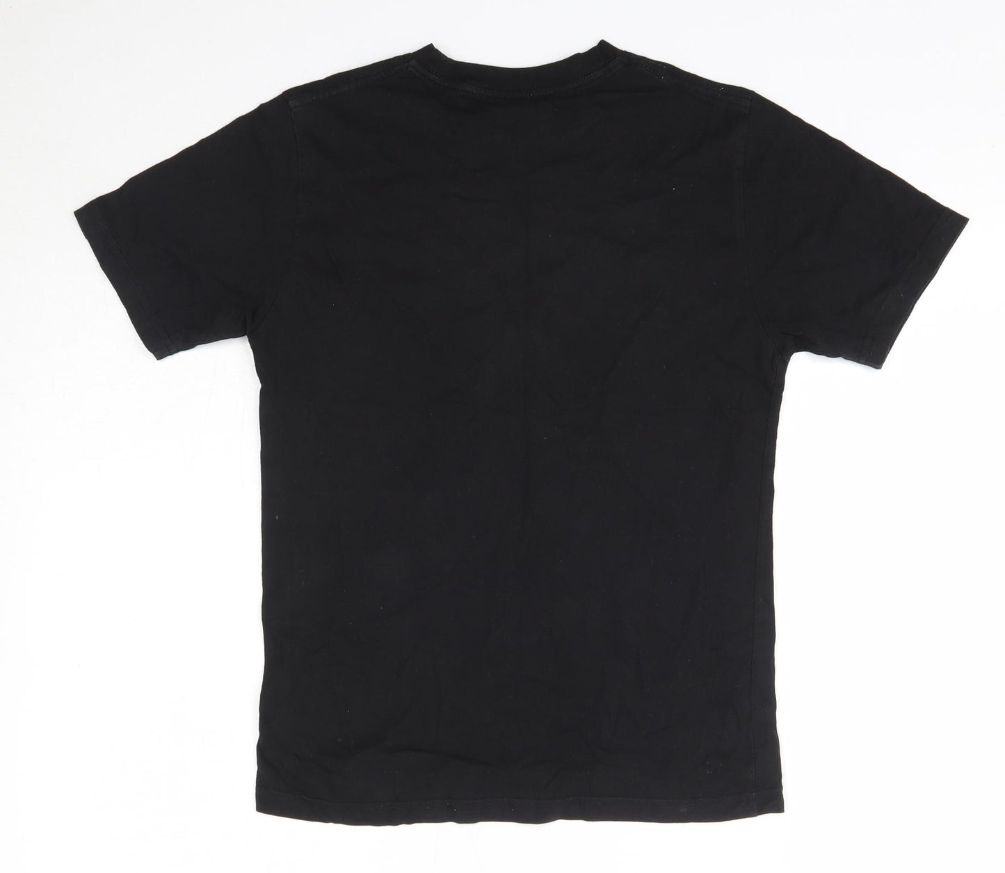 VANS Womens Black  100% Cotton Basic T-Shirt Size M Round Neck