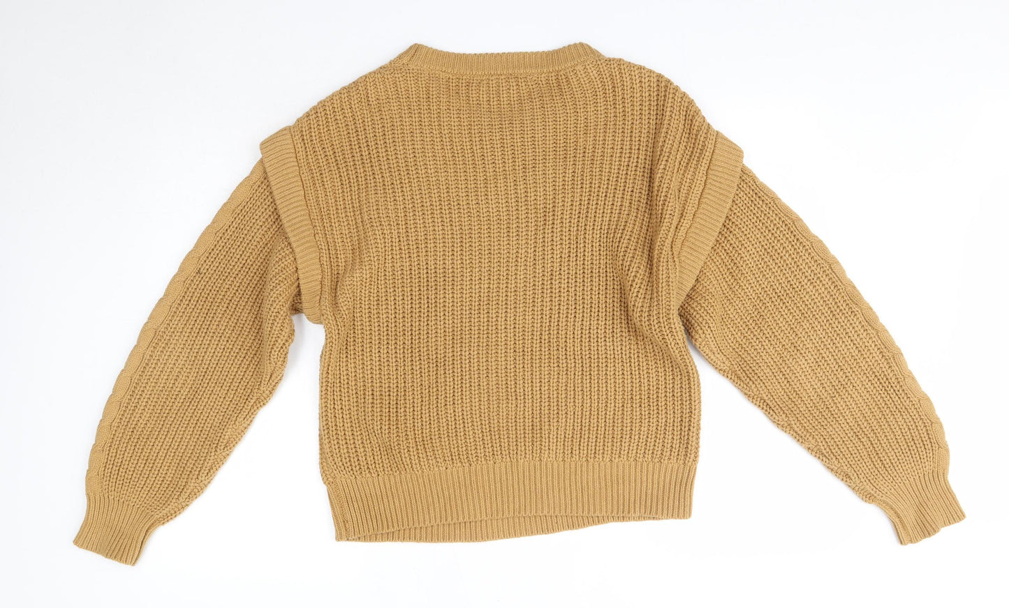 NEXT Womens Brown Round Neck  Cotton Pullover Jumper Size 12