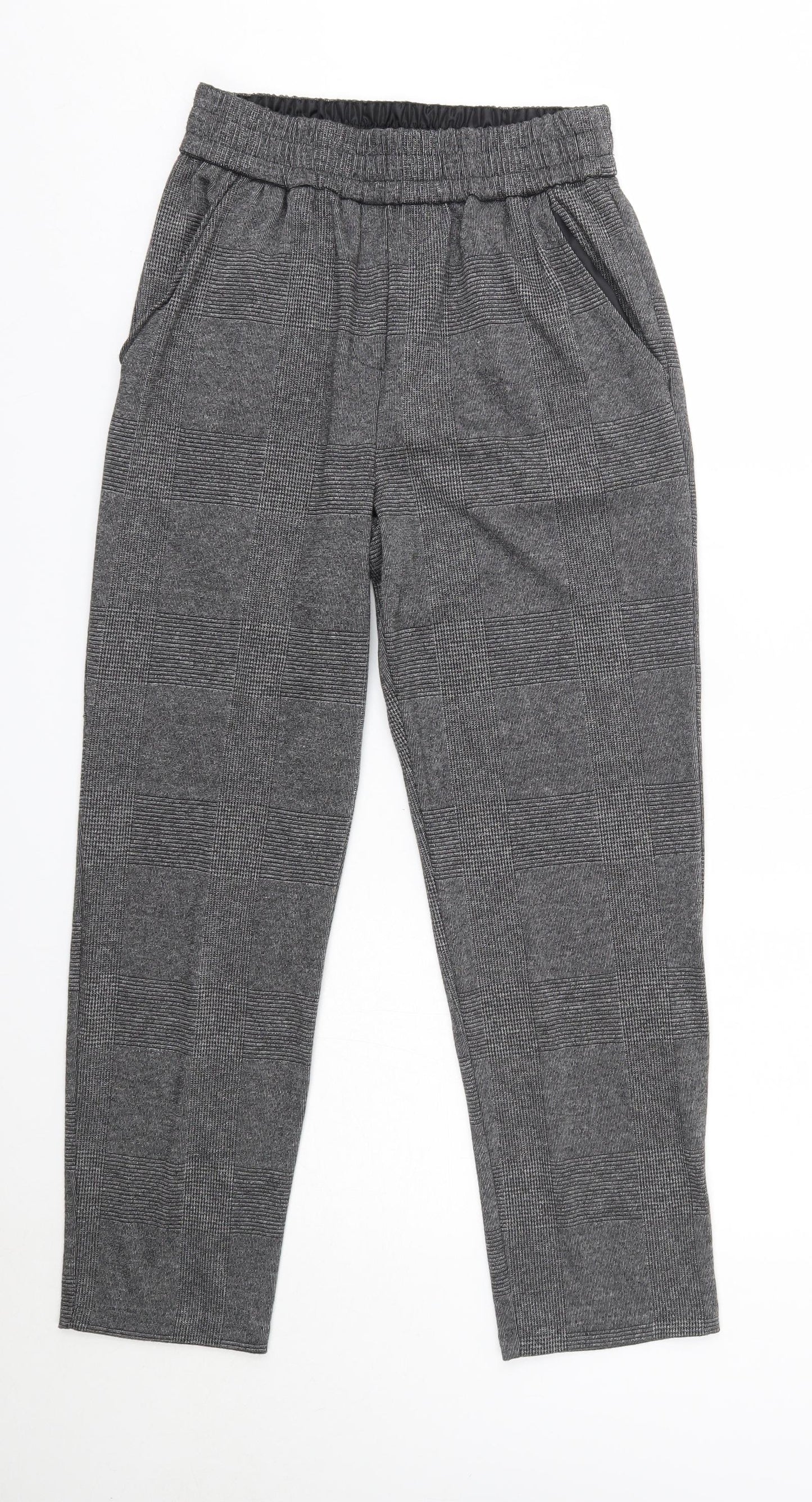 Primark Womens Grey  Polyester Dress Pants Trousers Size 10 L27 in Regular