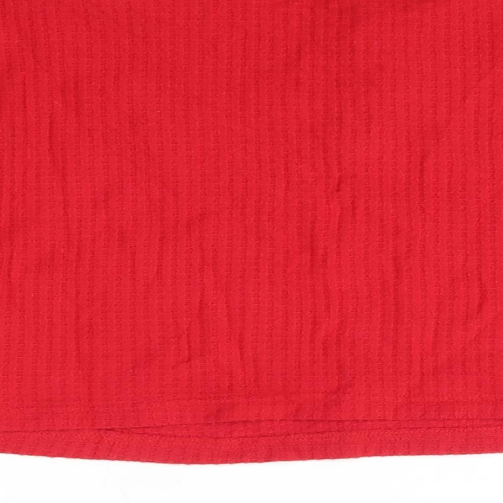 Primark Womens Red Round Neck  Polyester Pullover Jumper Size S   - Loungewear