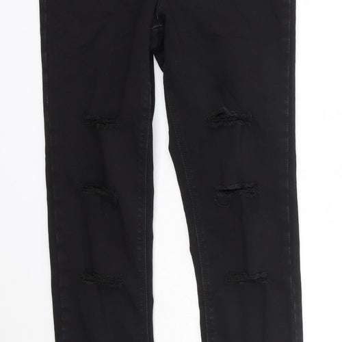 Matalan Womens Black  Cotton Skinny Jeans Size 10 L27 in Regular