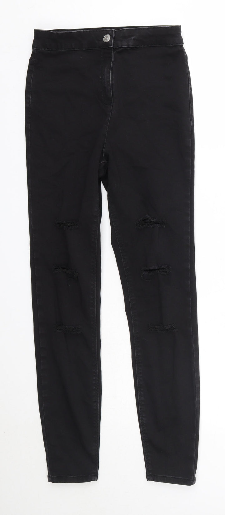 Matalan Womens Black  Cotton Skinny Jeans Size 10 L27 in Regular