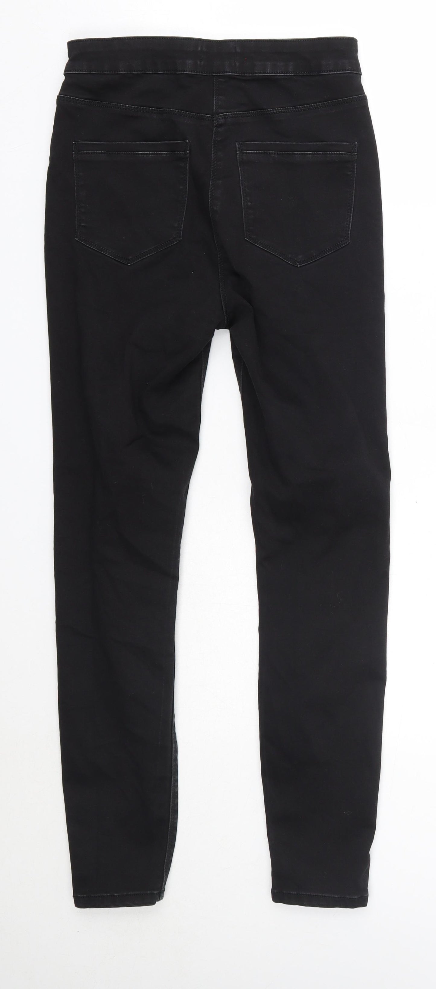 Matalan Womens Black  Cotton Skinny Jeans Size 10 L27 in Regular