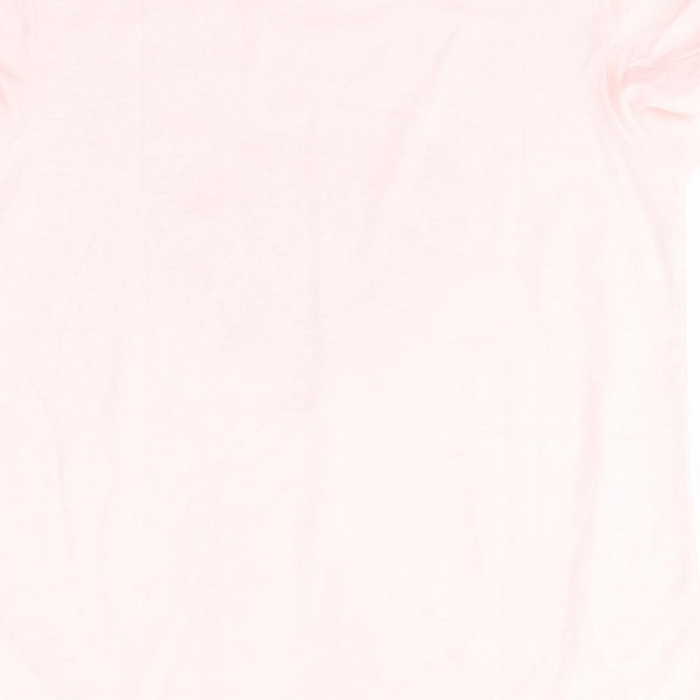 Preworn Womens Pink  Polyester Basic T-Shirt Size 8 Round Neck - Be Kind