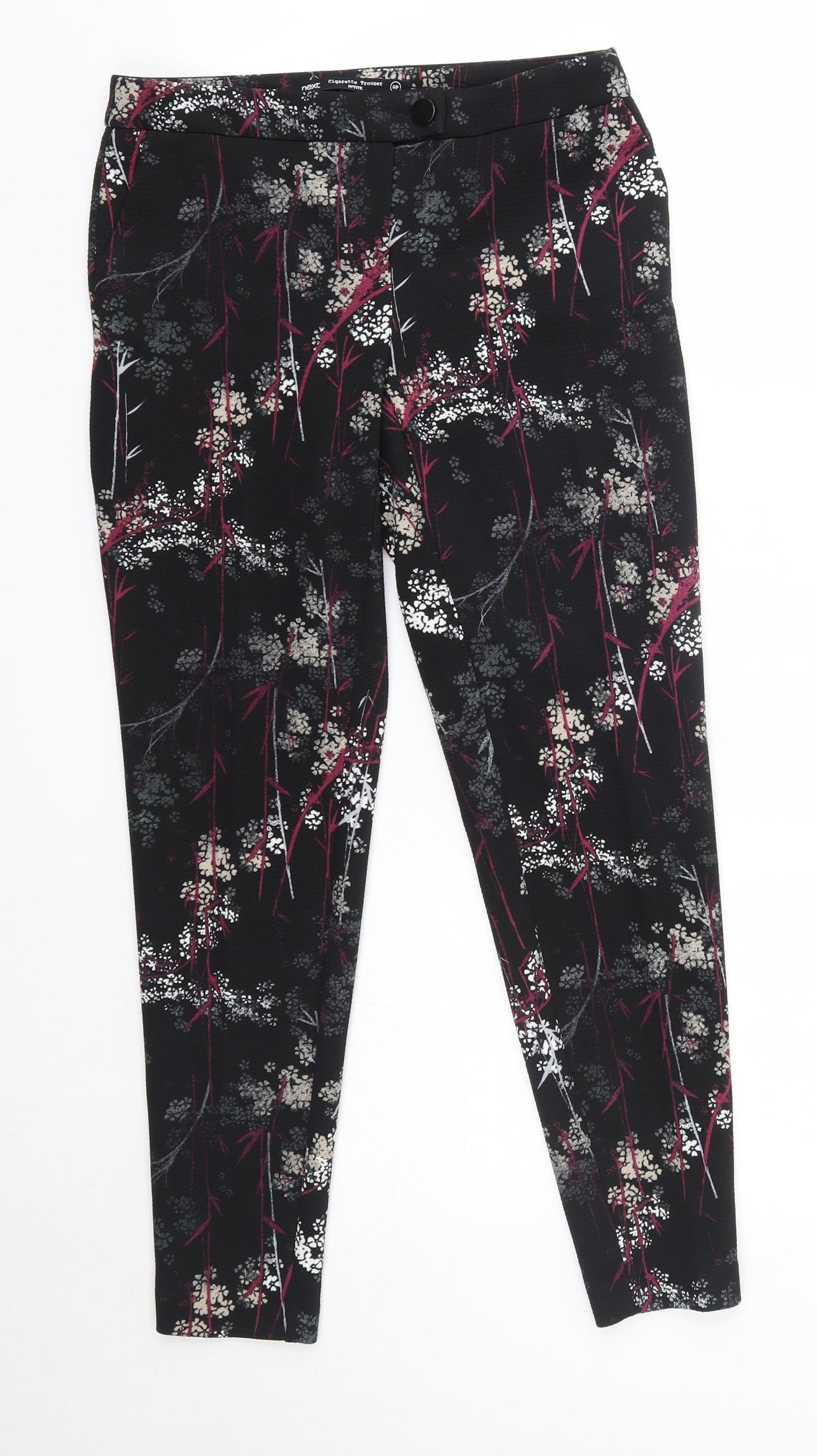 NEXT Womens Multicoloured Floral Polyester Dress Pants Trousers Size 6 L26 in Regular
