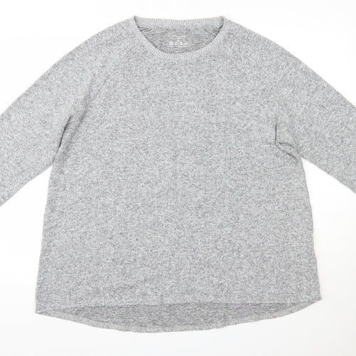 Primark Womens Grey Round Neck  Polyester Pullover Jumper Size XL