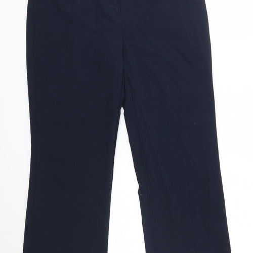 George Womens Blue  Polyester Dress Pants Trousers Size 12 L25 in Regular  - Extra Short