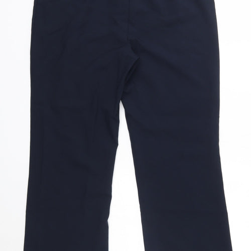 George Womens Blue  Polyester Dress Pants Trousers Size 12 L25 in Regular  - Extra Short