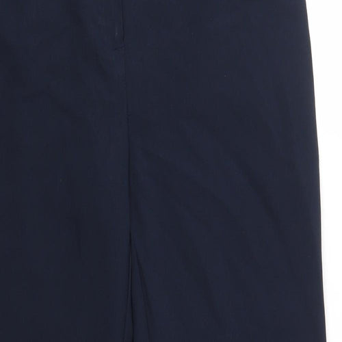 George Womens Blue  Polyester Dress Pants Trousers Size 12 L25 in Regular  - Extra Short