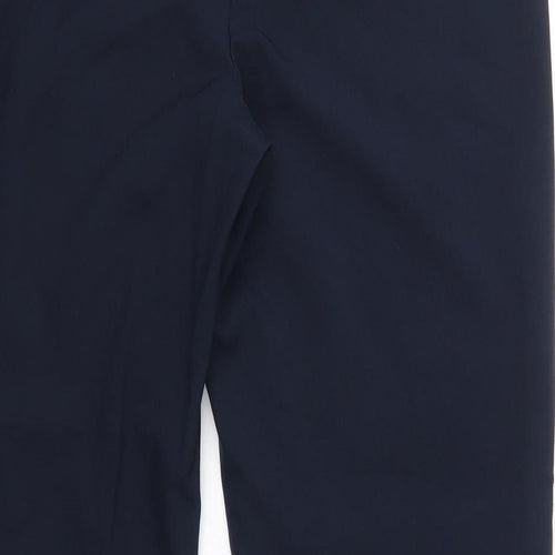 George Womens Blue  Polyester Dress Pants Trousers Size 12 L25 in Regular  - Extra Short