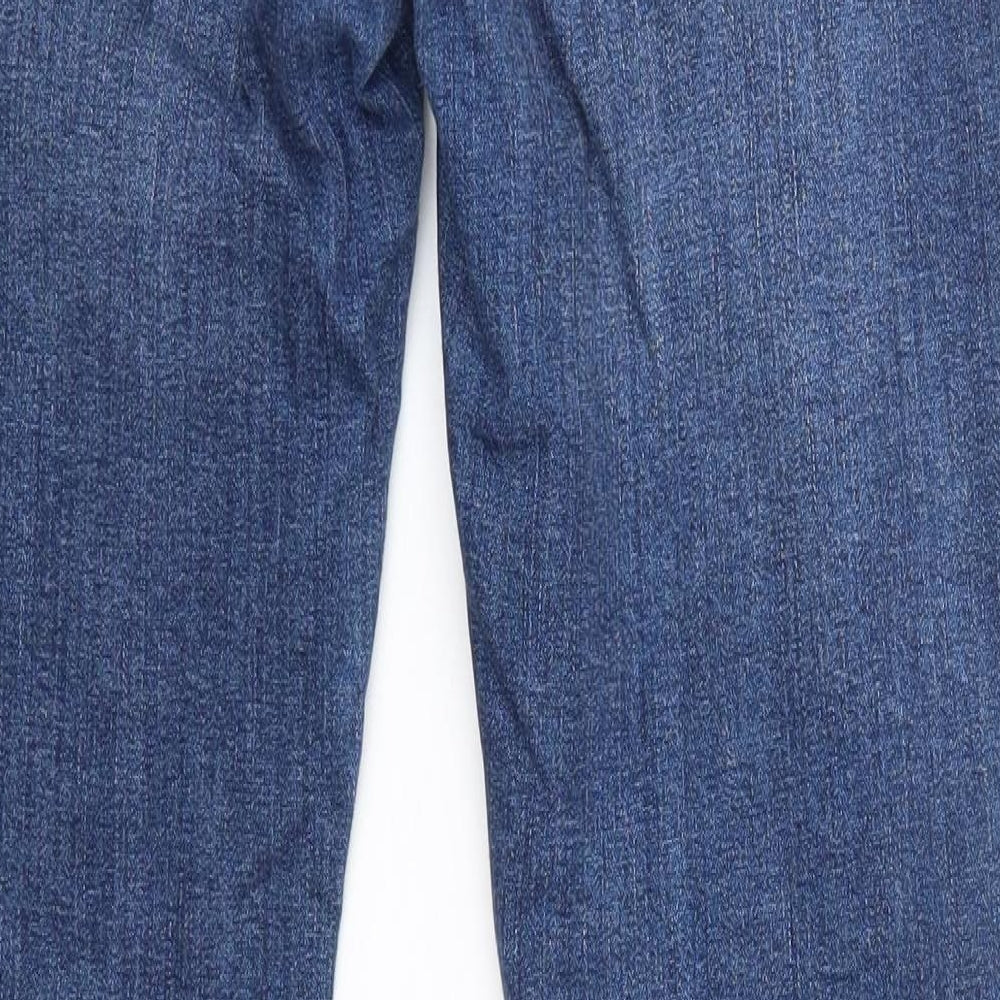 Zara Womens Blue  Cotton Skinny Jeans Size 14 L29 in Regular