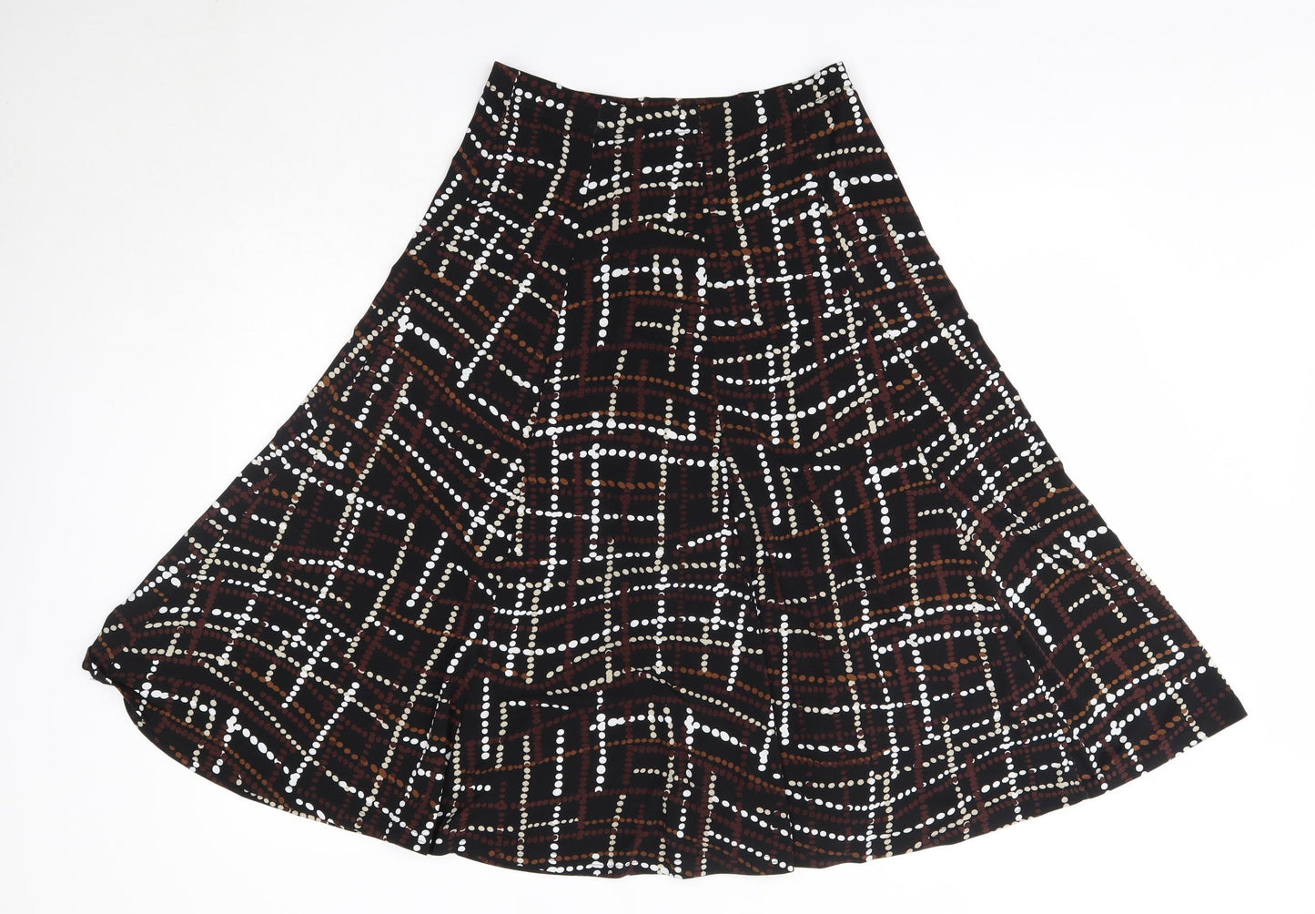 Matalan Womens Multicoloured  Polyester A-Line Skirt Size 12