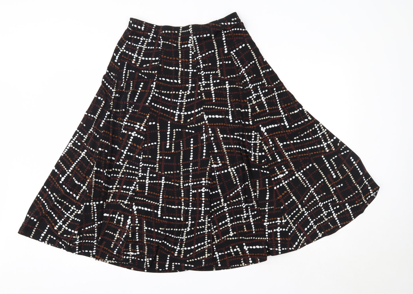 Matalan Womens Multicoloured  Polyester A-Line Skirt Size 12