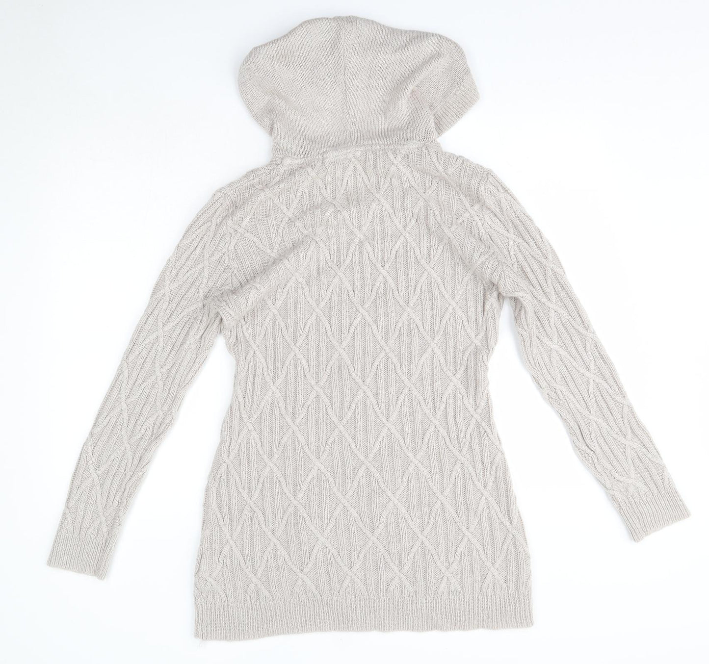 Select Womens Grey  Acrylic Pullover Hoodie Size 18