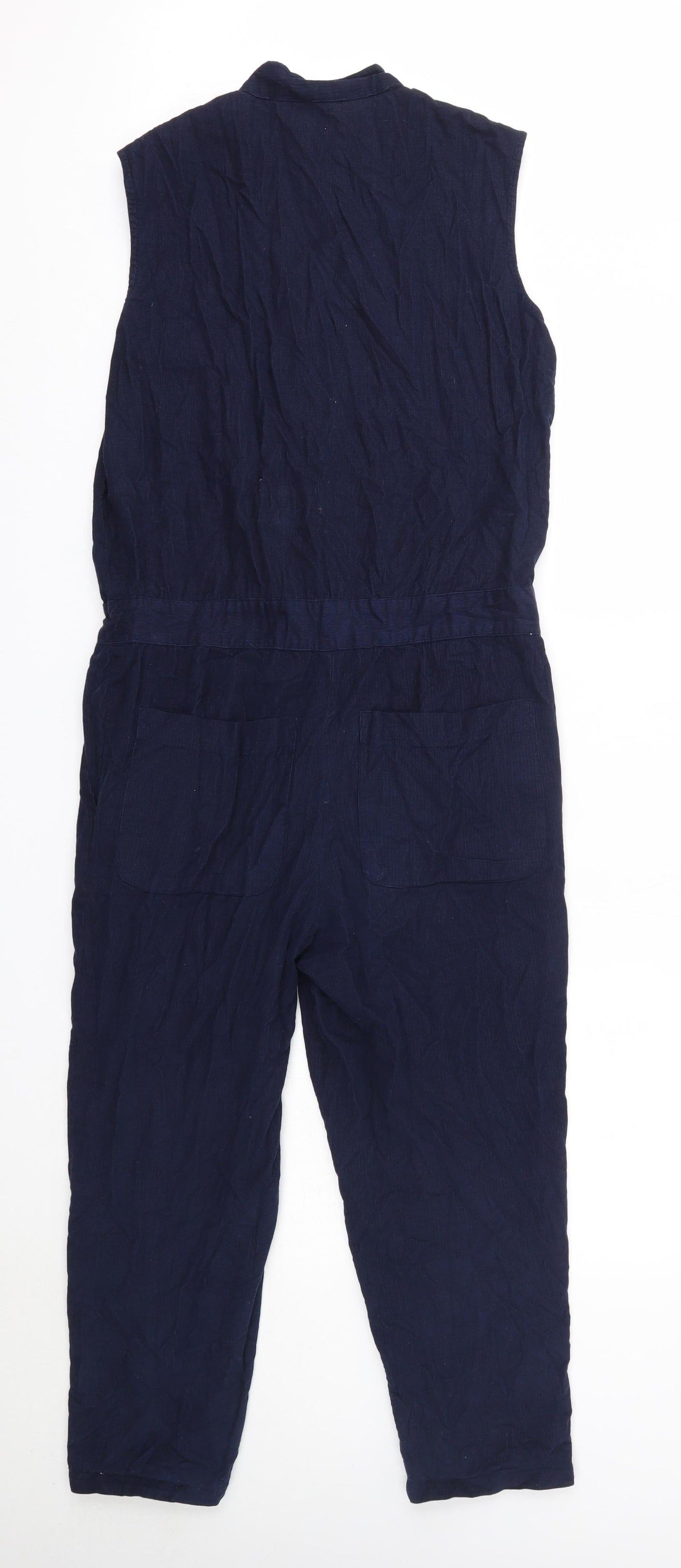 ASOS Womens Blue  Cotton Jumpsuit One-Piece Size 6